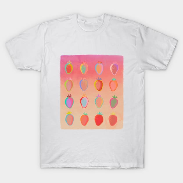 Strawberries T-Shirt by badtiimes